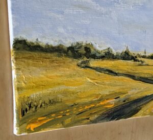 Yellow landscape painting for sale
