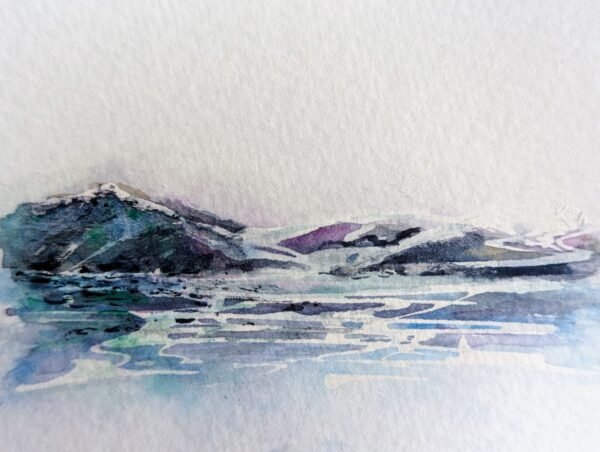miniature art. ACEO watercolour painting by Emma Herbert